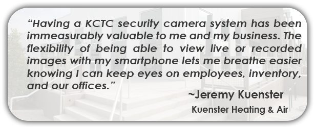 Commercial security testimonial