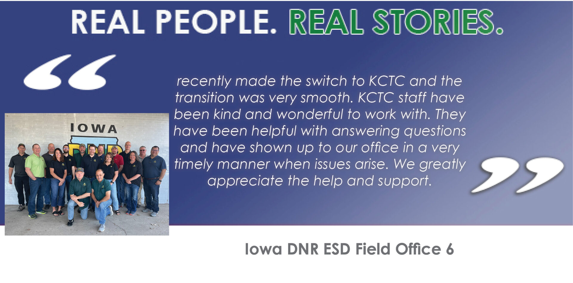 KCTC Testimonial